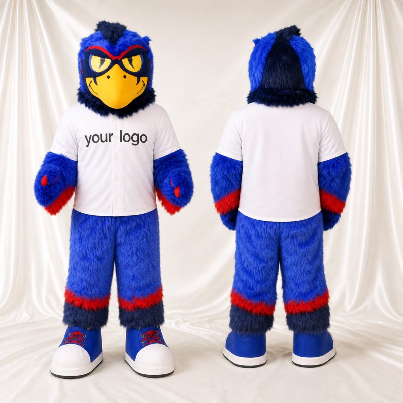Blue Bird Mascot Costume Full Body for Adults Sports Events