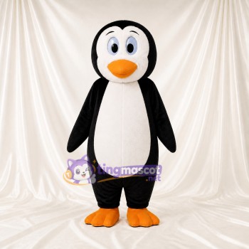 Black Penguin Mascot Costume Full Body for Adults Aquariums