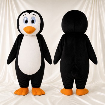 Black Penguin Mascot Costume Full Body for Adults Aquariums