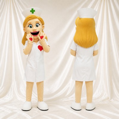 Nurse Character Mascot Costume Full Body for Adults Events