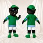 Athletic Black Beaver Mascot Costume Full Body for Adults Sports Events