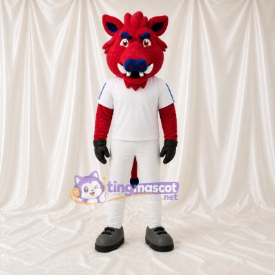 Red Bull Mascot Costume Full Body for Adults Sports Events