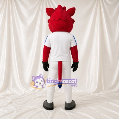 Red Bull Mascot Costume Full Body for Adults Sports Events