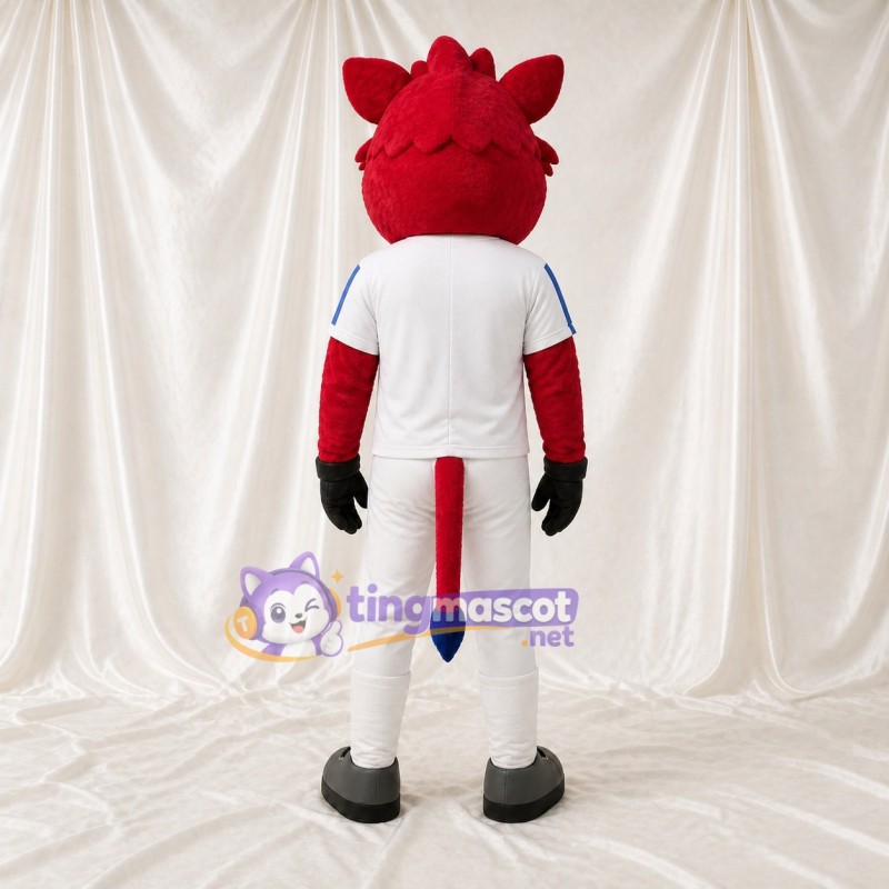 Red Bull Mascot Costume Full Body for Adults Sports Events