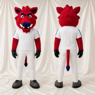 Red Bull Mascot Costume Full Body for Adults Sports Events