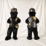 Black Gorilla Mascot Costume Full Body for Adults Sports Events