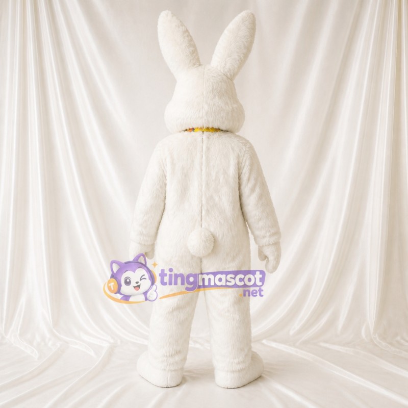 White Rabbit Mascot Costume Full Body for Adults Christmas