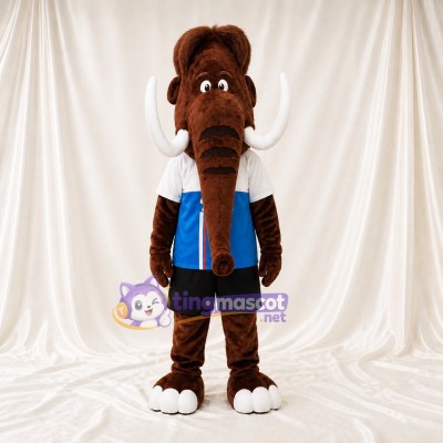 Mammoth Mascot Costume Full Body for Adults Sports Events