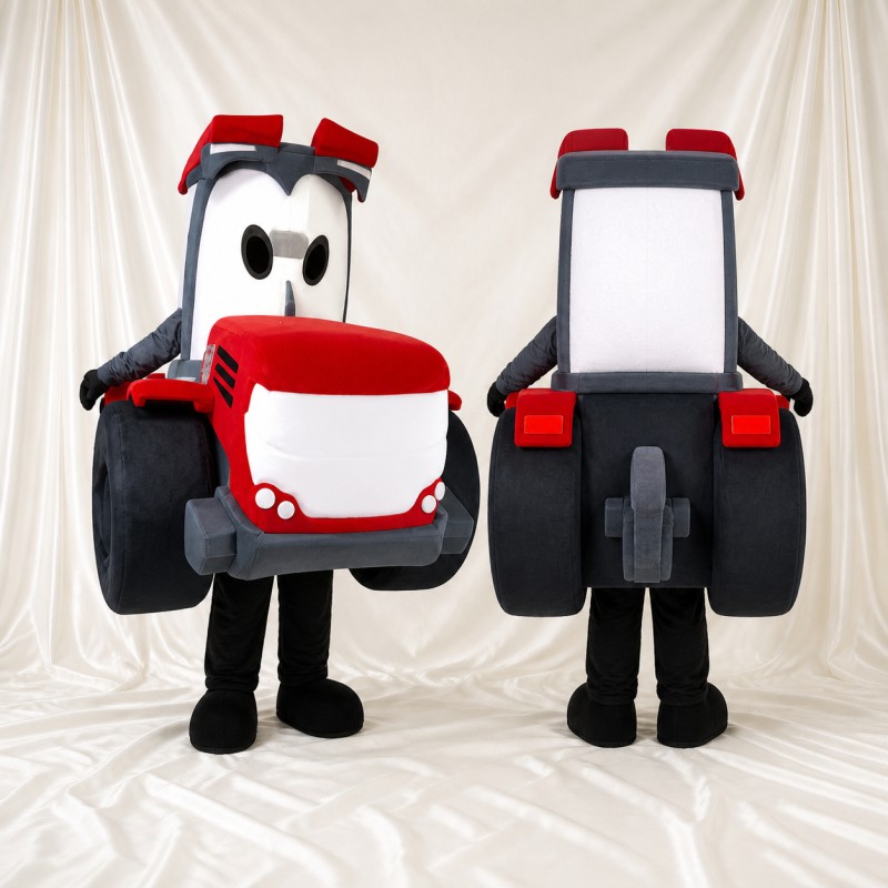 Tractor Mascot Costume Full Body for Adults Food Events