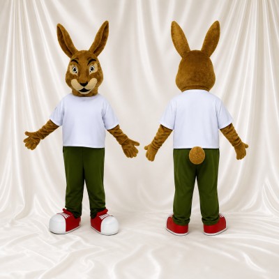 Rabbit Mascot Costume Full Body for Adults Sports Events