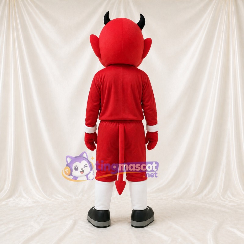 Red Devil Character Mascot Costume Full Body for Adults Sports Events
