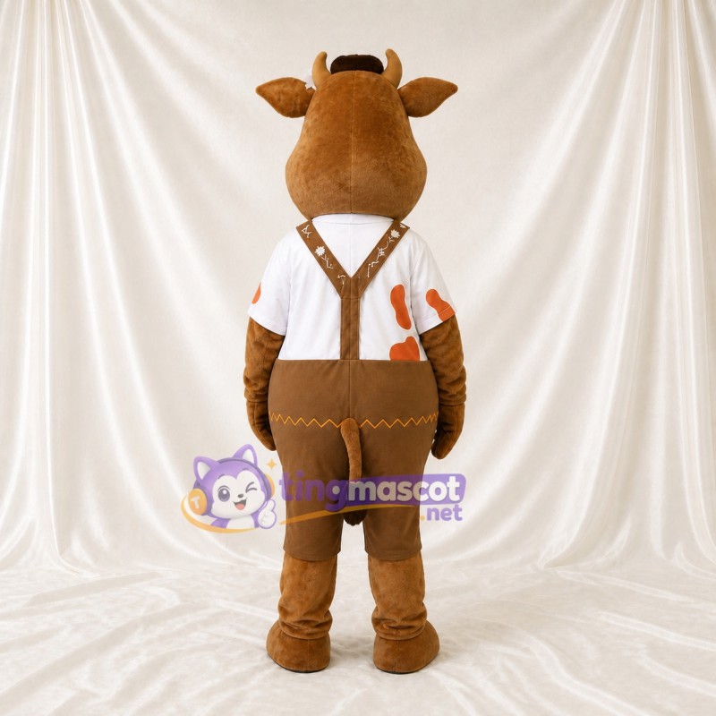 Vache Costume de mascotte intégral pour adultes Événements gastronomiques