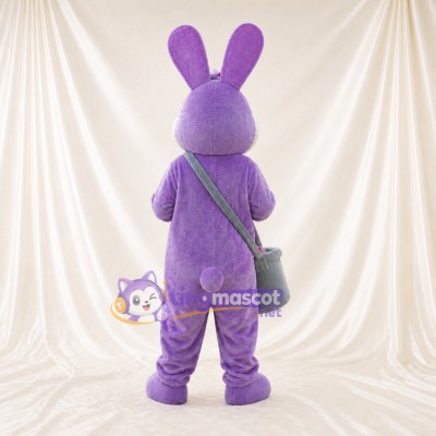Lapin avec Nœud de Magicien Costume de mascotte intégral pour adultes Événements scolaires