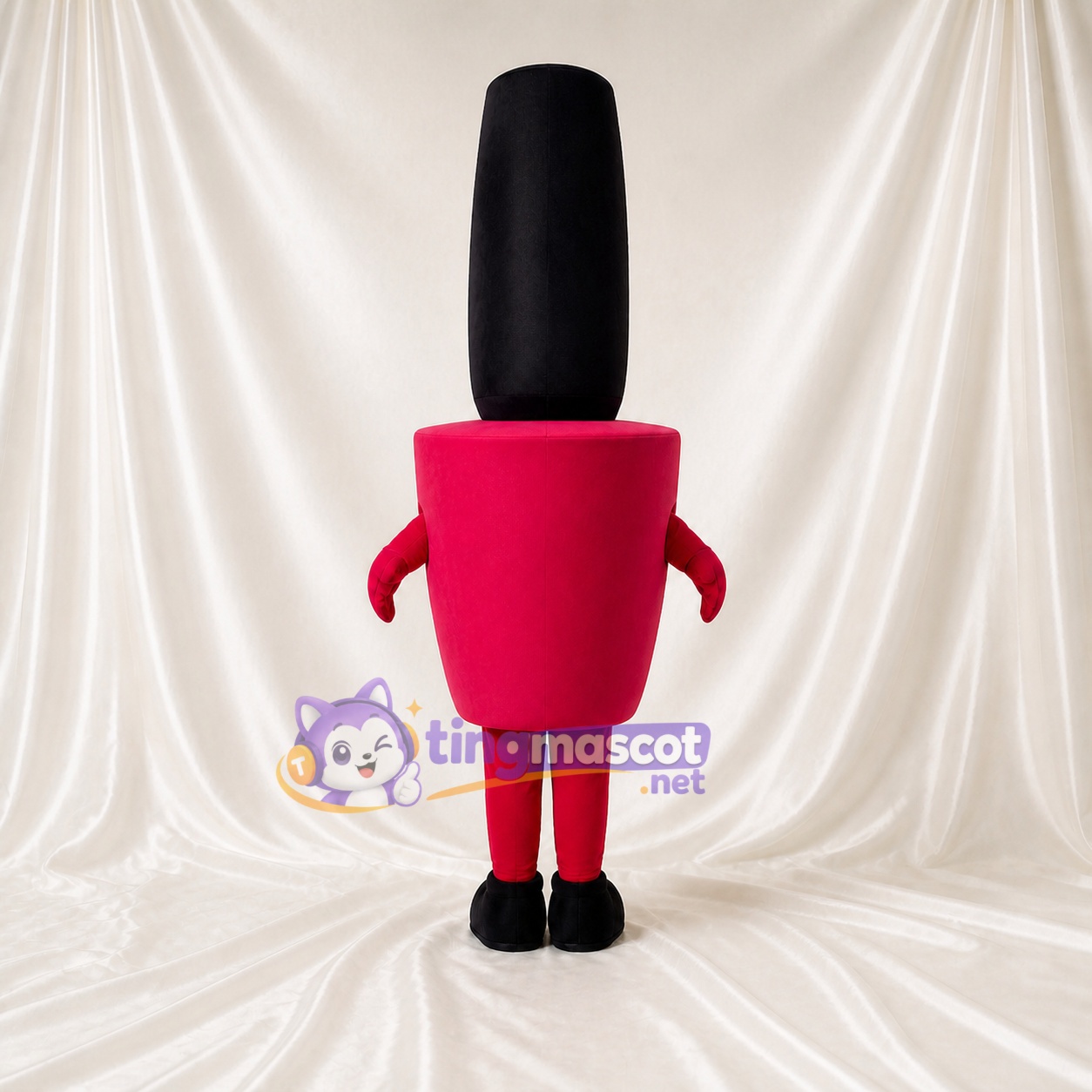Pink Tube Character Mascot Costume Full Body for Adults Trade Shows Pink Tube Character Mascot Costume Full Body for Adults Trade Shows