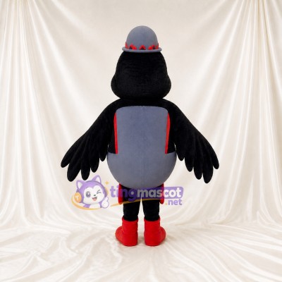 Black Bird Mascot Costume Full Body for Adults Sports Events