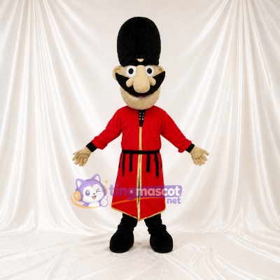 Black Ceremonial Guard Mascot Costume Full Body for Adults Museums