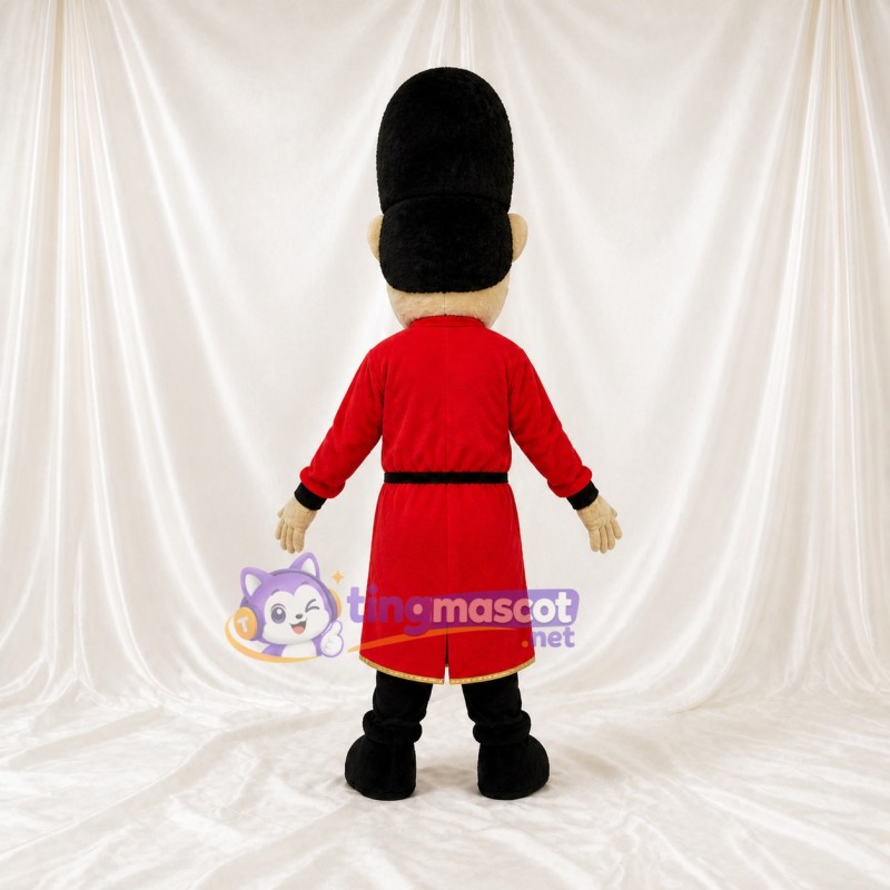 Black Ceremonial Guard Mascot Costume Full Body for Adults Museums