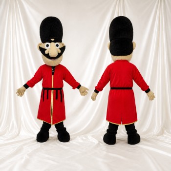 Garde Cérémonial Noir Costume de mascotte intégral pour adultes Musées