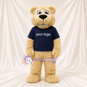 Ours Crème Costume de mascotte intégral pour adultes Événements sportifs