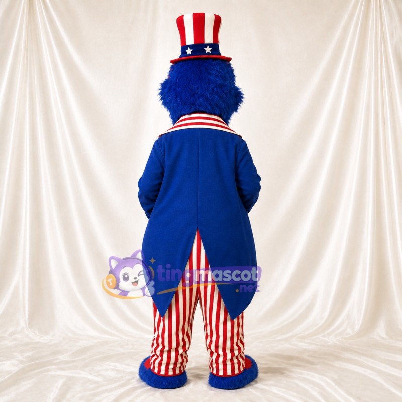 Blue Bear Mascot Costume Full Body for Adults Events