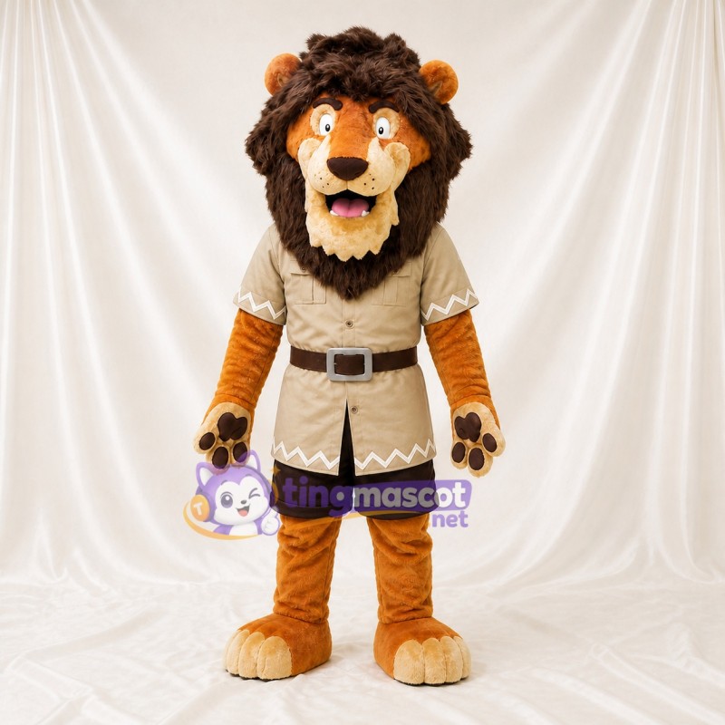 Lion Mascot Costume Full Body for Adults Zoos