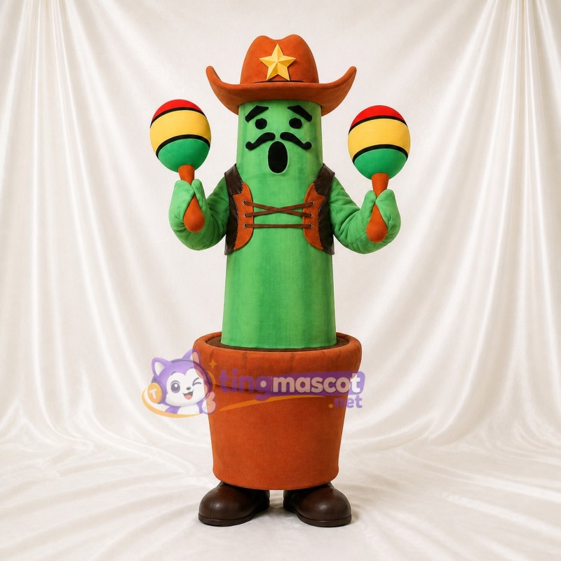 Cactus Mascot Costume Full Body for Adults Food Events