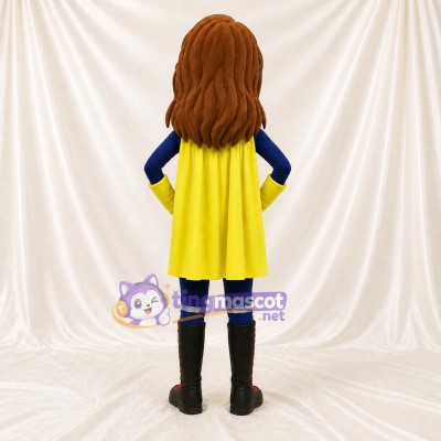 Navy Superhero Character Mascot Costume Full Body for Adults Sports Events