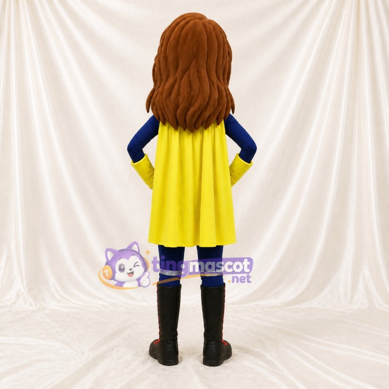Navy Superhero Character Mascot Costume Full Body for Adults Sports Events