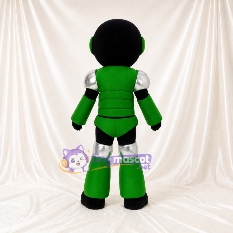 Green Robot Mascot Costume Full Body for Adults Tech Events