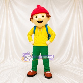 Schoolboy Character Mascot Costume Full Body for Adults School Events