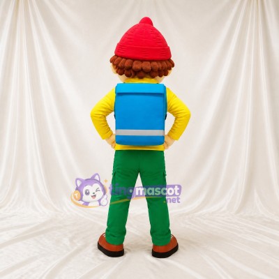 Schoolboy Character Mascot Costume Full Body for Adults School Events