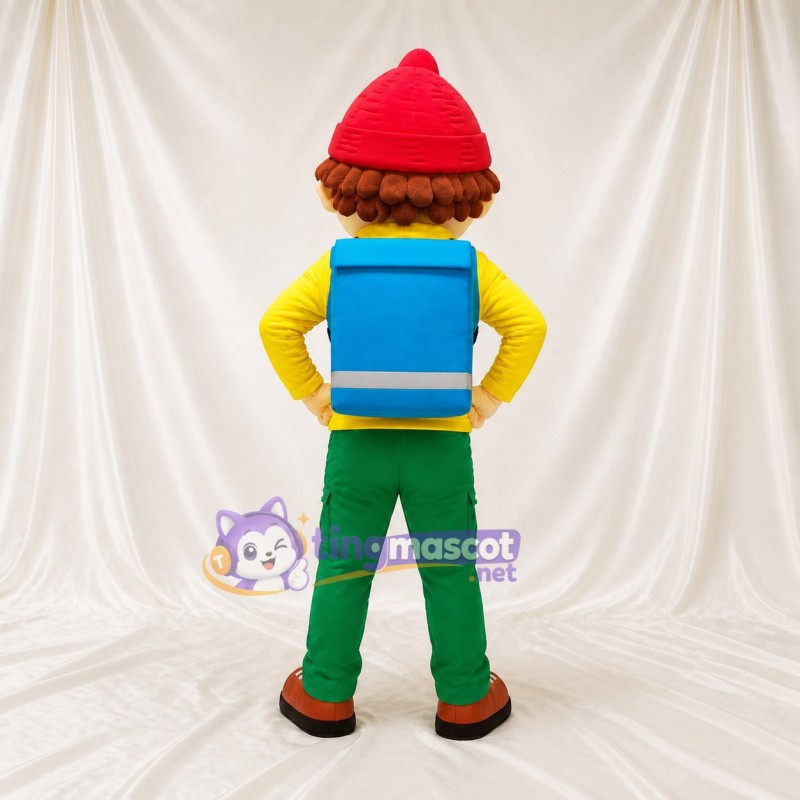Schoolboy Character Mascot Costume Full Body for Adults School Events