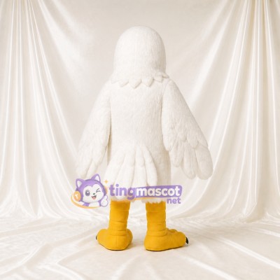 White Eagle Mascot Costume Full Body for Adults Sports Events