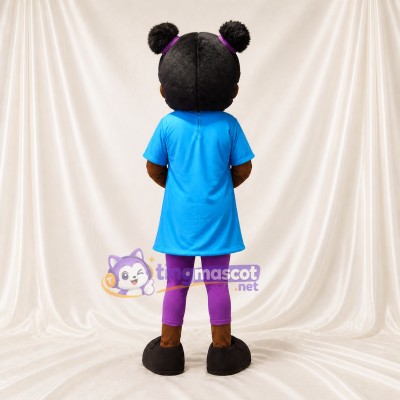 Cartoon Buns Girl Character Mascot Costume Full Body for Adults School Events