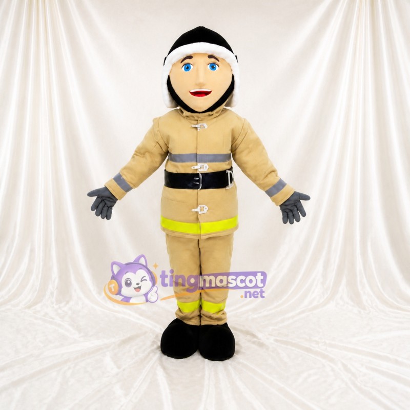 Firefighter Character Mascot Costume Full Body for Adults Events