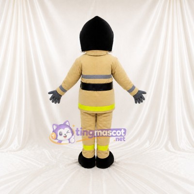 Firefighter Character Mascot Costume Full Body for Adults Events