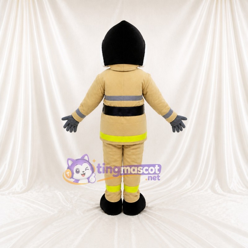 Firefighter Character Mascot Costume Full Body for Adults Events