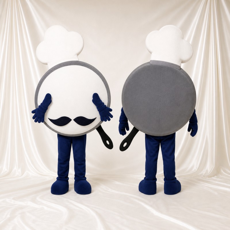 Frying Pan Mascot Costume Full Body for Adults Food Events