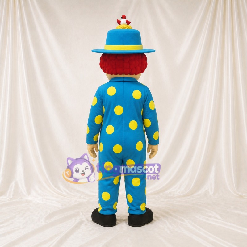 Blue Clown Mascot Costume Full Body for Adults Events