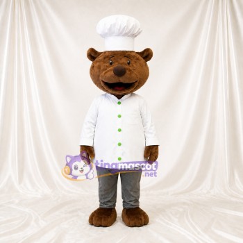 Bear Mascot Costume Full Body for Adults Food Events