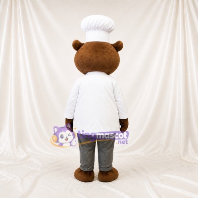 Bear Mascot Costume Full Body for Adults Food Events