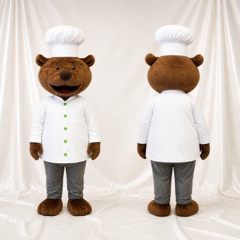 Bear Mascot Costume Full Body for Adults Food Events