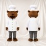 Bär Maskottchenkostüm Ganzkörper für Erwachsene Gastronomieveranstaltungen
