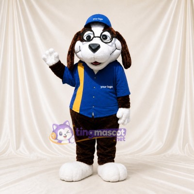 Service Uniform Dog Mascot Costume Full Body for Adults School Events