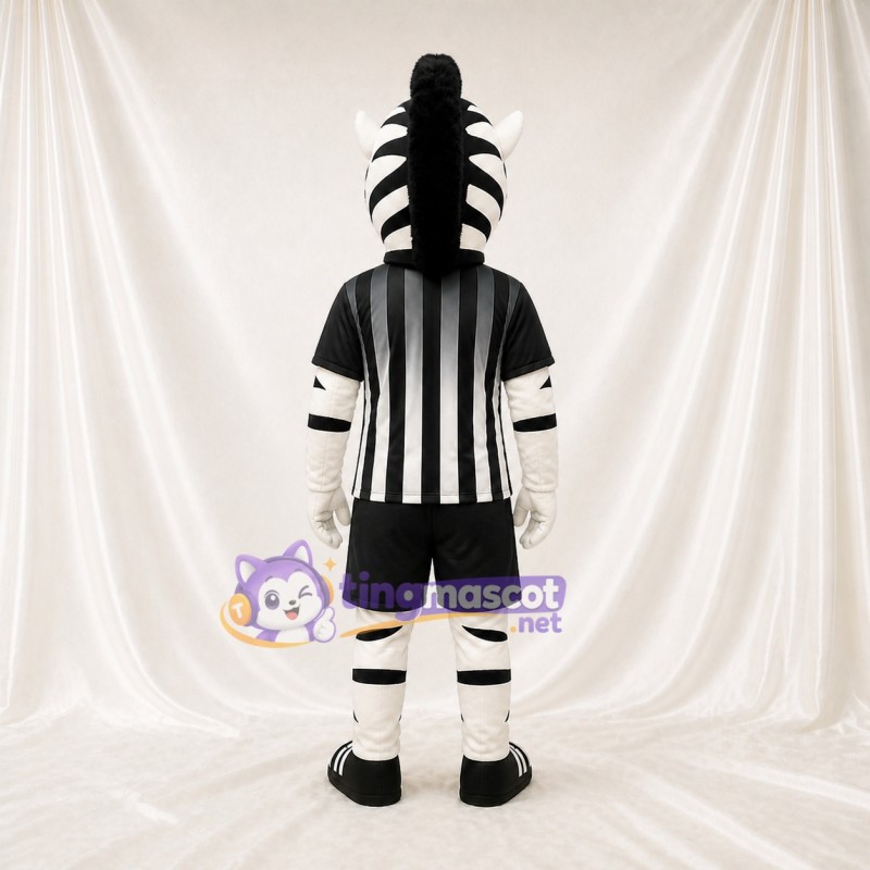Black Zebra Mascot Costume Full Body for Adults Sports Events