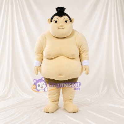 Sumo Wrestler Mascot Costume Full Body for Adults Stage Events
