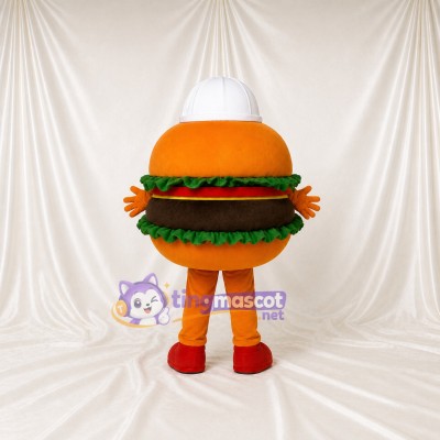 Burger Mascot Costume Full Body for Adults Food Events