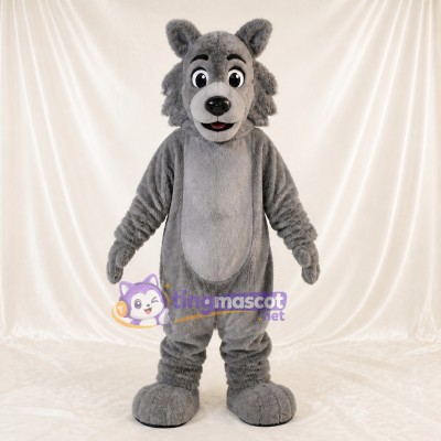 Wolf Mascot Costume Full Body for Adults School Events