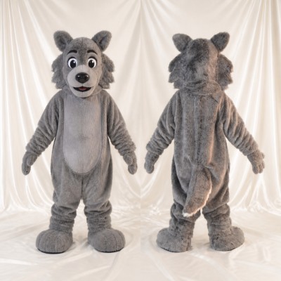 Wolf Mascot Costume Full Body for Adults School Events