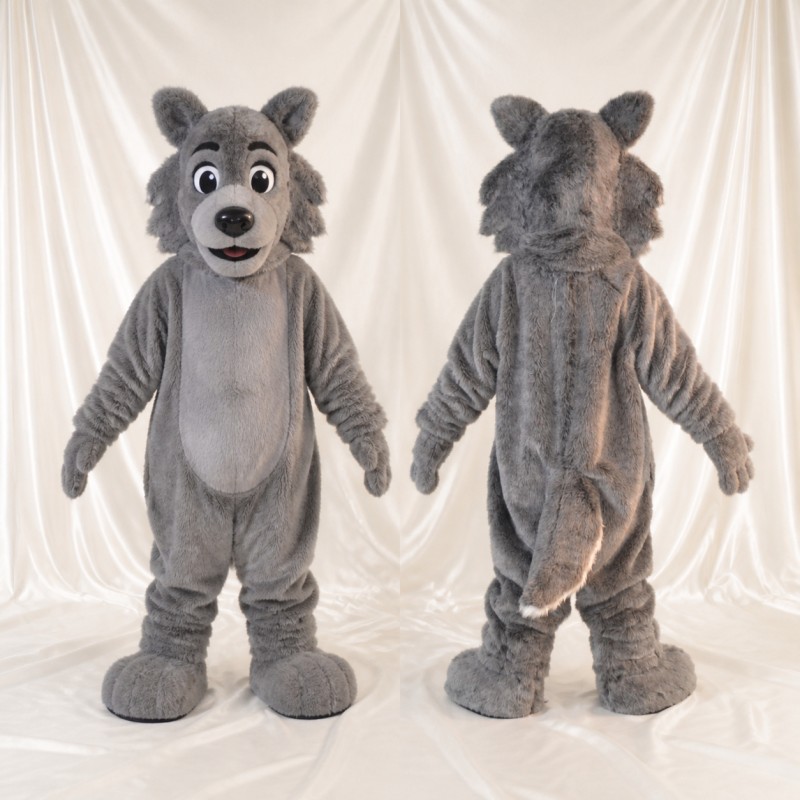 Wolf Mascot Costume Full Body for Adults School Events